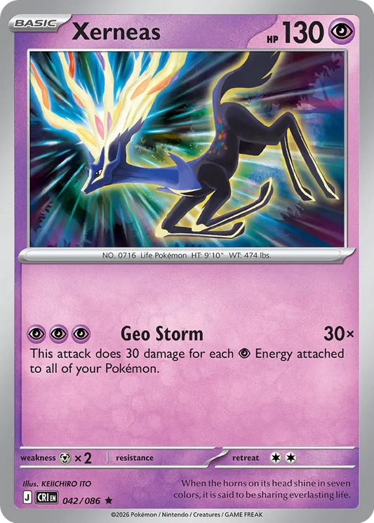 Pokémon TCG: Chaos Rising — Xerneas 42/086