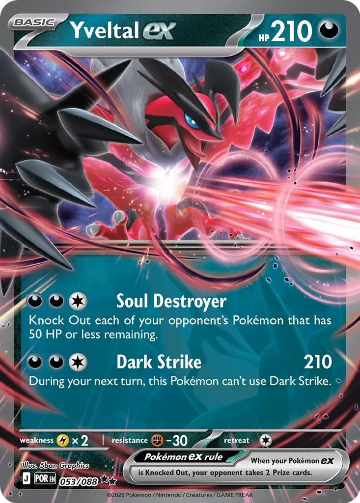 Pokémon TCG: Perfect Order — Yveltal ex 53/088