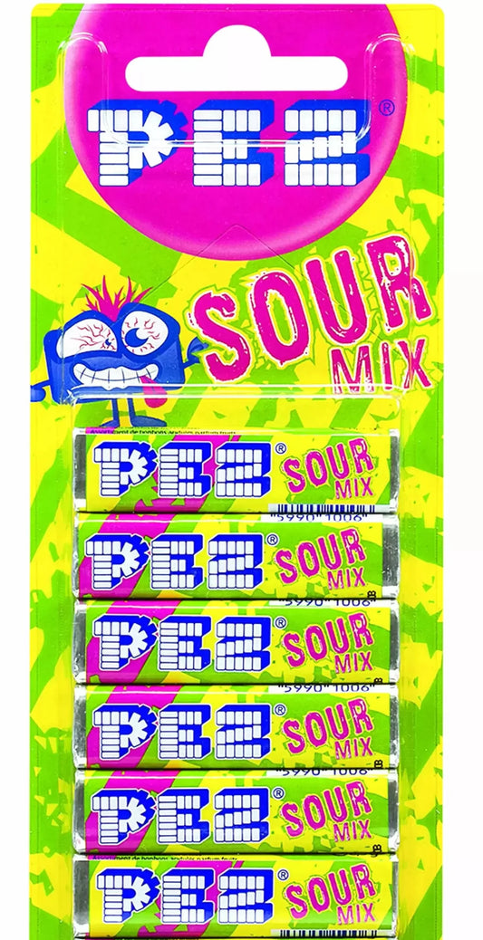 Pez Sour Mix Refill 6 Pack 51g