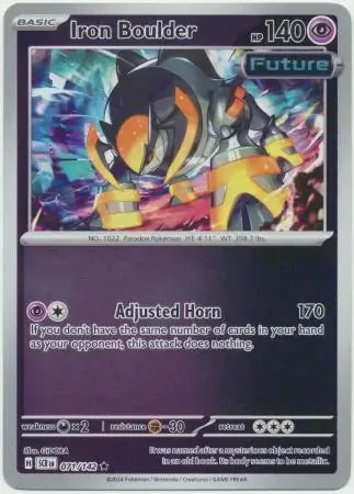 Pokémon TCG: Stellar Crown — Iron Boulder 71/142