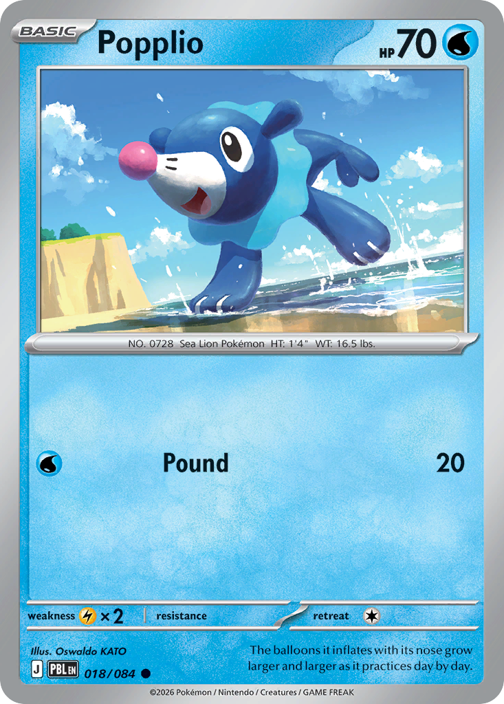 Popplio Pitch Black 18/084