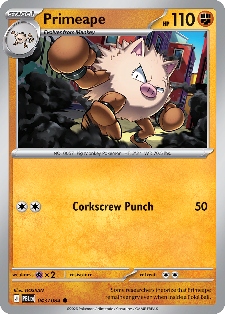 Primeape Pitch Black 43/084