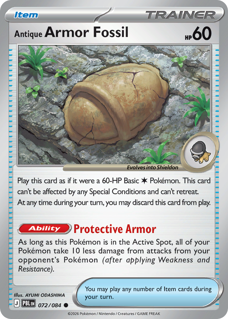 Antique Armor Fossil Pitch Black 72/084