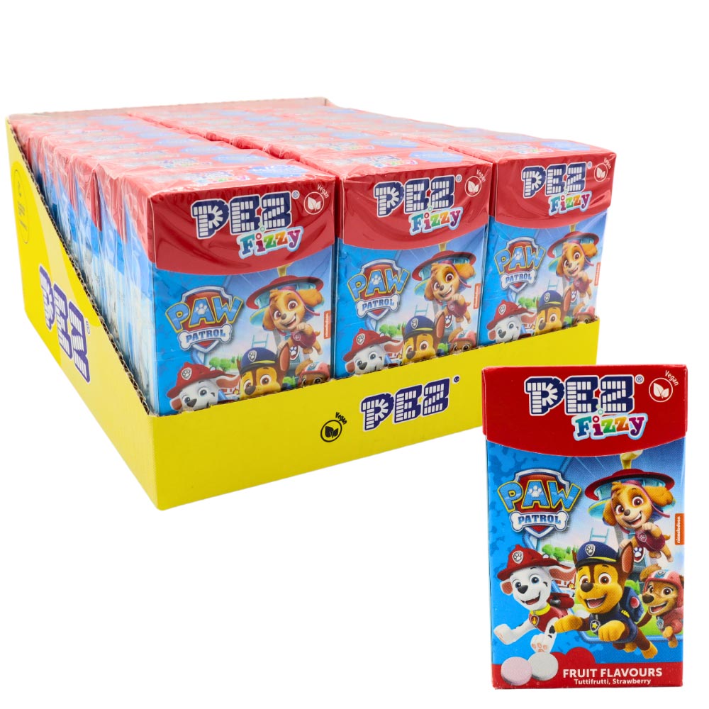 Pez Fizzy Paw Patrol flip top box