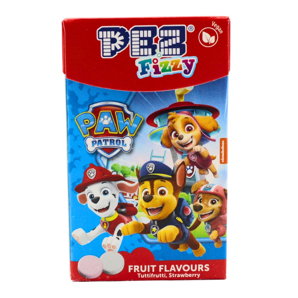 Pez Fizzy Paw Patrol display box
