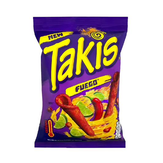 Takis Fuego Extreme Chill and Lime Flavoured Corn Snack 180g